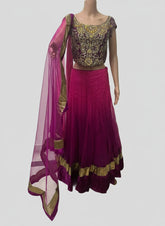 Pink Embellished Lehenga - My Store