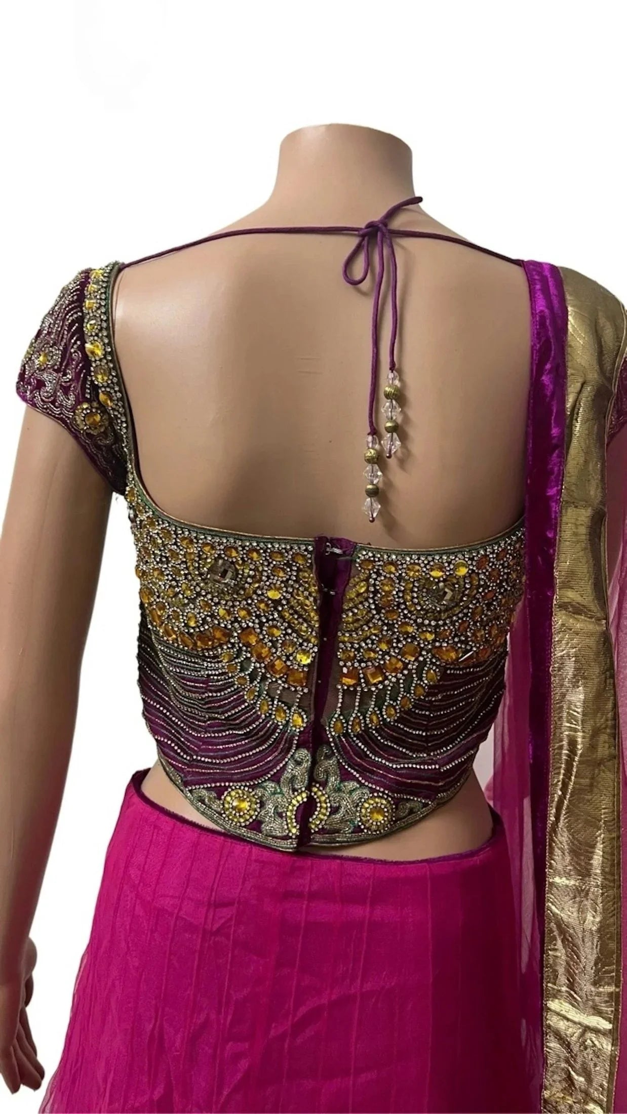 Pink Embellished Lehenga - My Store