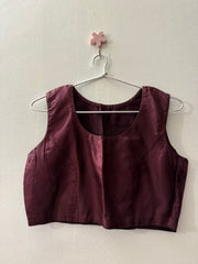 Maroon Brocade Jacket with Silk Bustier and Pant Suit Set