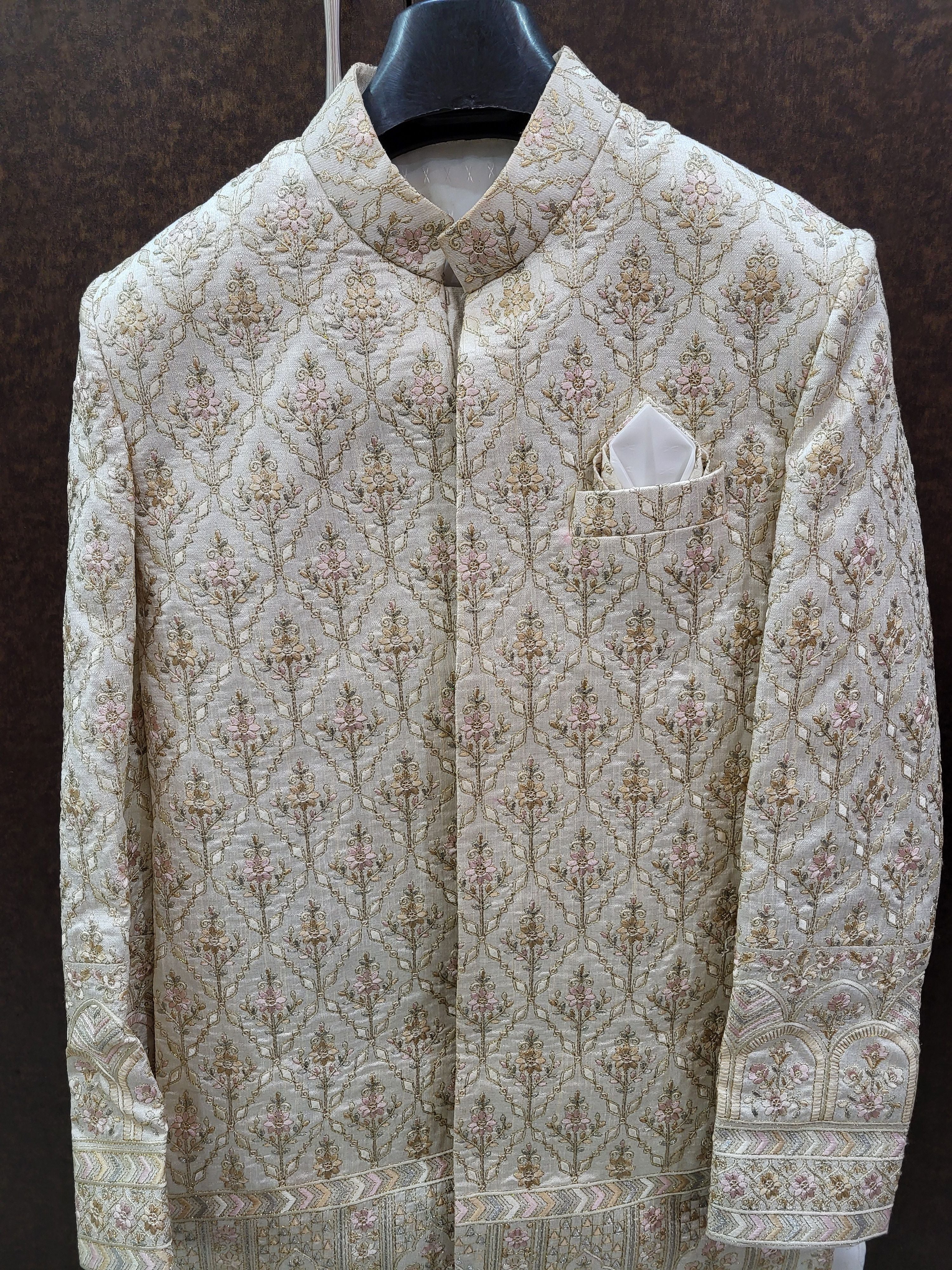 Traditional embroidered shirt on a dark background