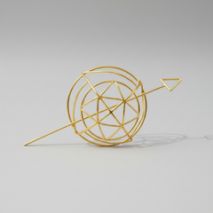 Gold Geometric Hair Bun Pin (Pre-order)