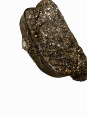 KOKOMMO Antique Gold Sequined Clutch