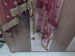 Close of net Dupatta from Lehenga Set