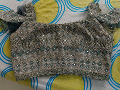 Teal Heavy Embroidered Lehenga