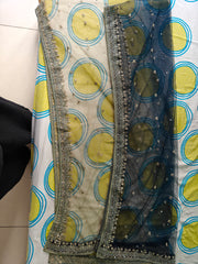 Teal Heavy Embroidered Lehenga