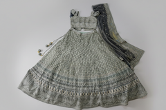 Teal Heavy Embroidered Lehenga