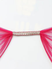 Maroon Zari Embroidered & Bandhani Printed Sharara Suit Set with Tilla Work