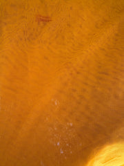 Yellow Bandhani Layered Gown with Silver Embroidery and Dupatta - My Store